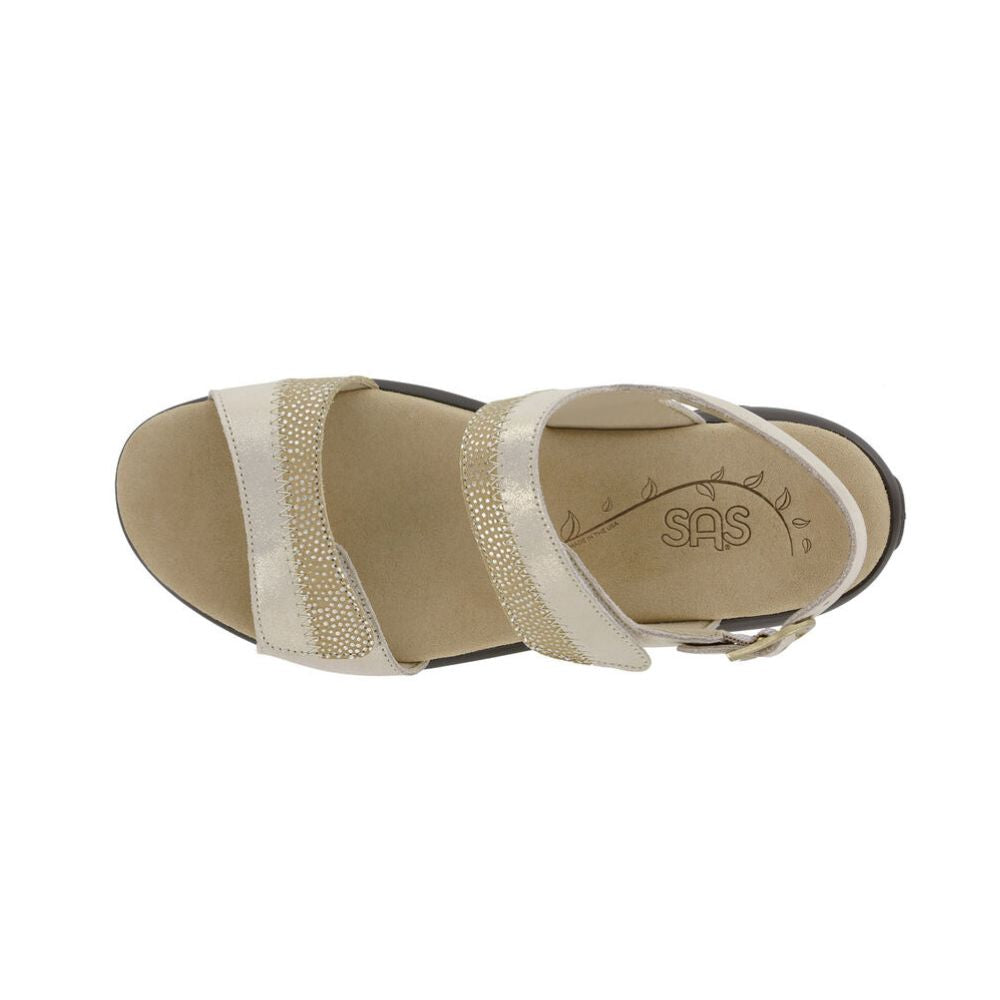 SAS Women's Nudu Handcrafted Comfort Leather Sandal - Golden
