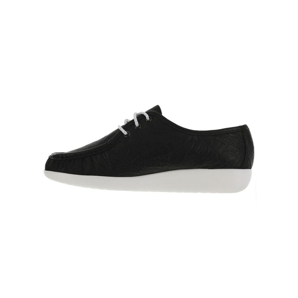 SAS Women's Siesta Comfort Slip-On Oxfords - Black Larse
