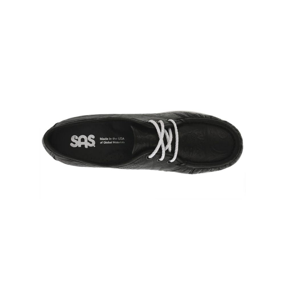 SAS Women's Siesta Comfort Slip-On Oxfords - Black Larse