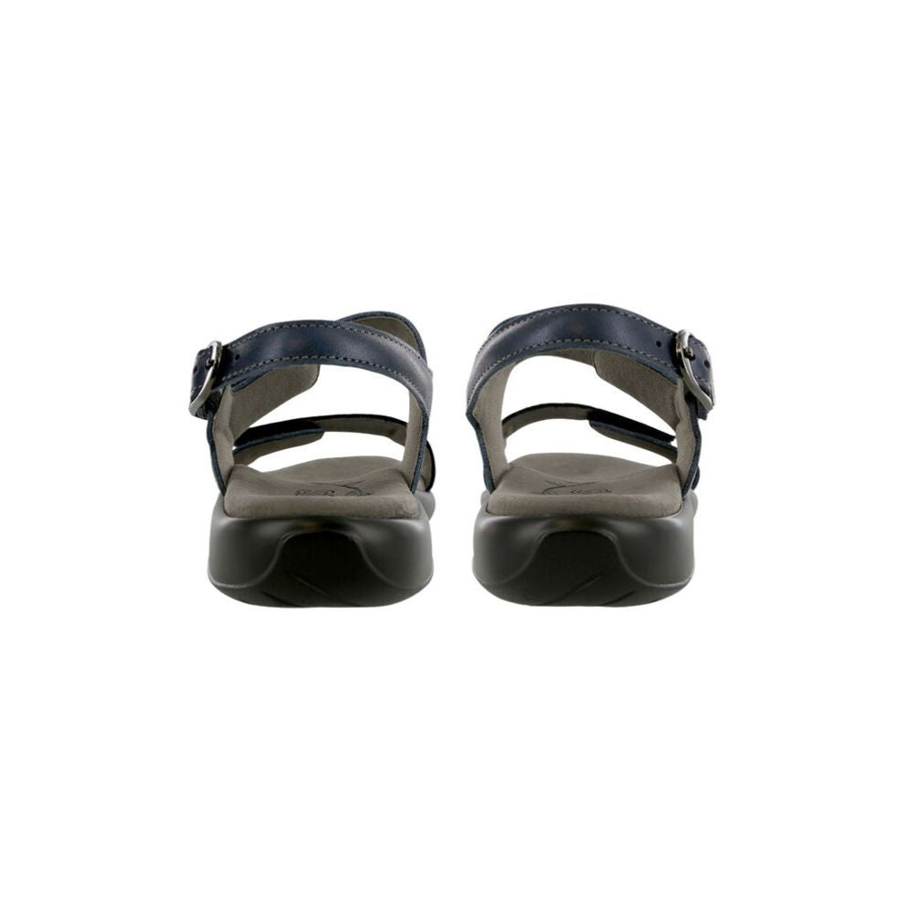 SAS Women's Nudu Handcrafted Comfort Leather Sandal - Navy