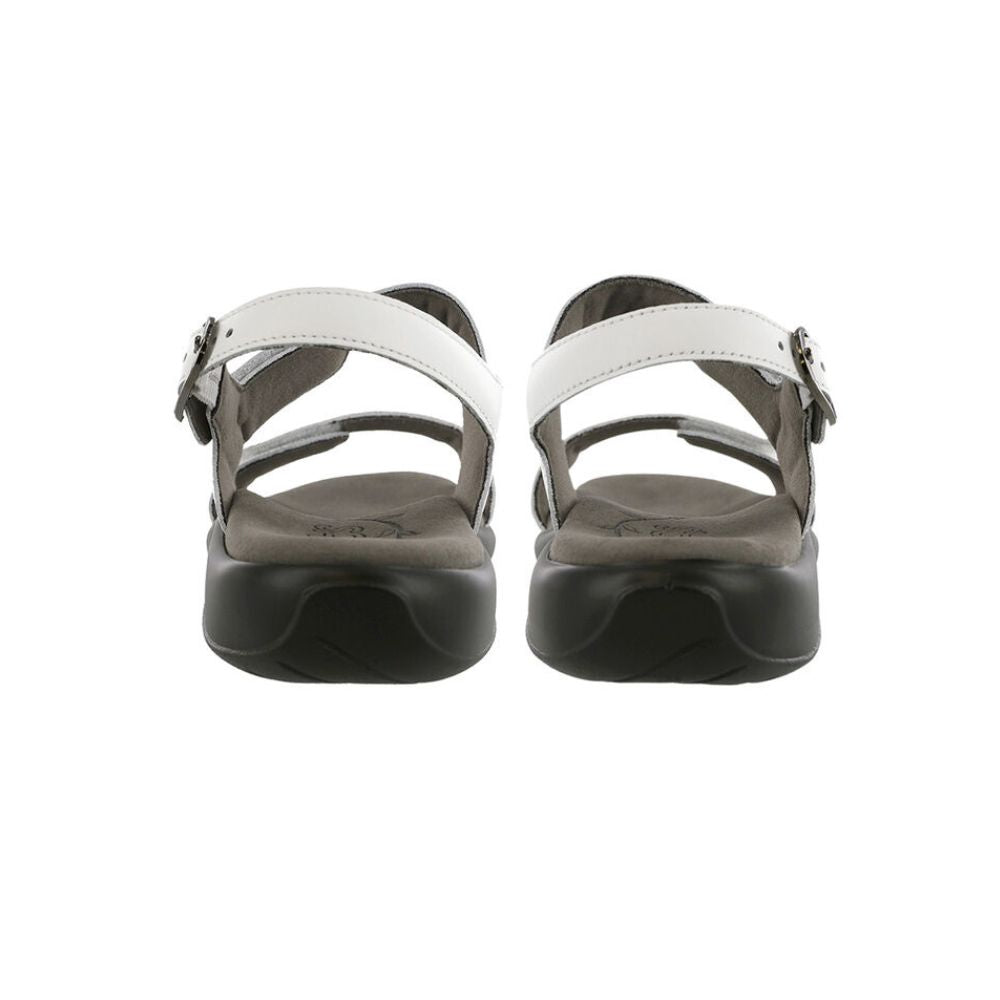 SAS Women's Nudu Handcrafted Comfort Leather Sandal - White