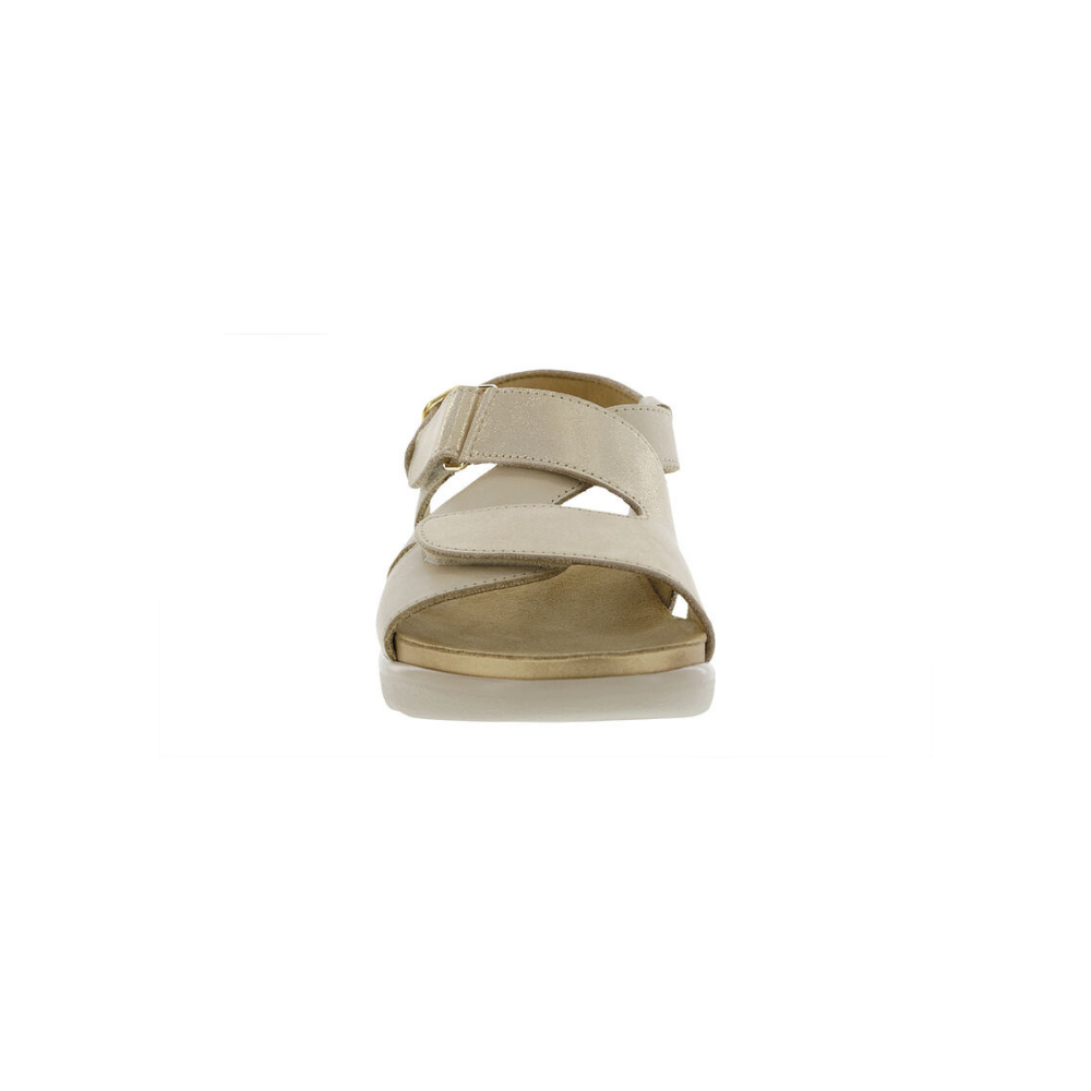 SAS Women's Huggy Cross Strap Adjustable Sandal - Soft Gold