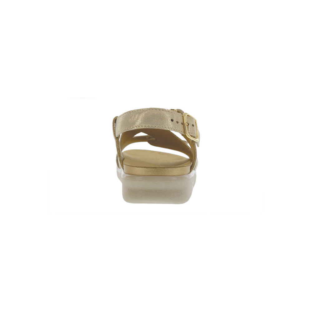 SAS Women's Huggy Cross Strap Adjustable Sandal - Soft Gold