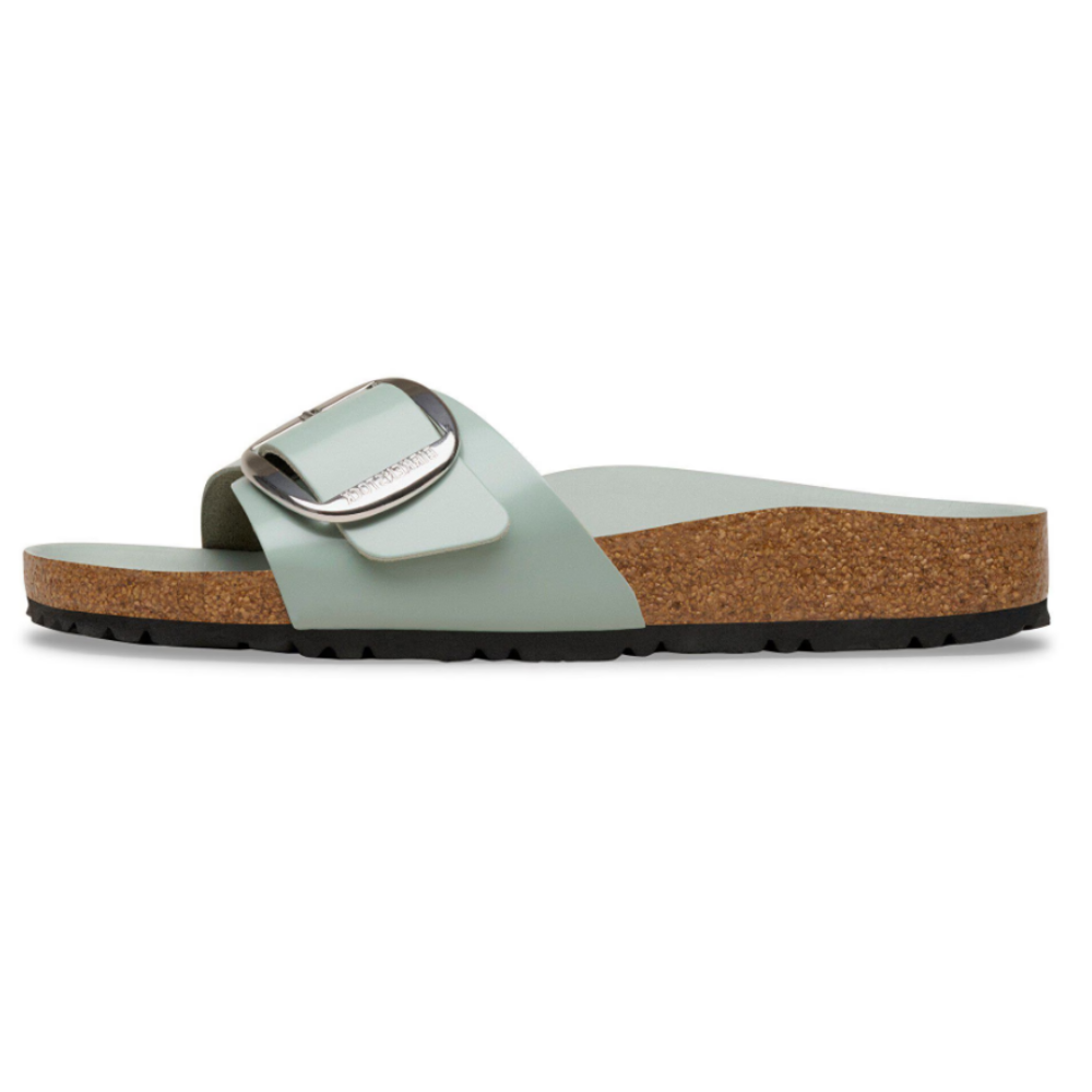 Birkenstock Madrid Big Buckle Patent Leather Sandals – Pure Sage 2