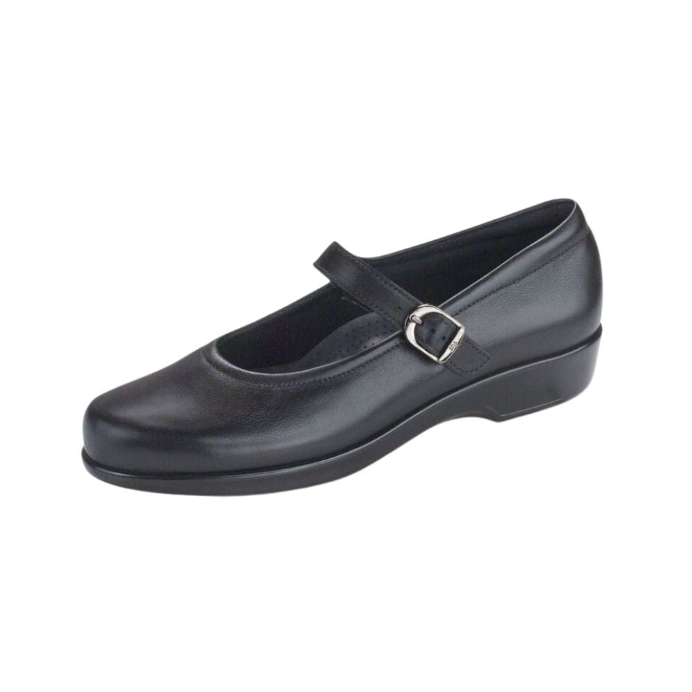 SAS Women's Maria Dress Leather Casual Slip-On – Black