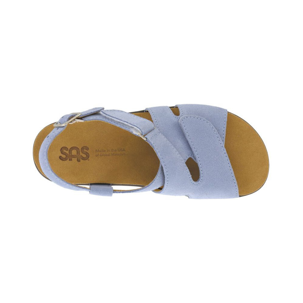 SAS Women's Huggy Cross Strap Adjustable Sandal - Sky Harbor