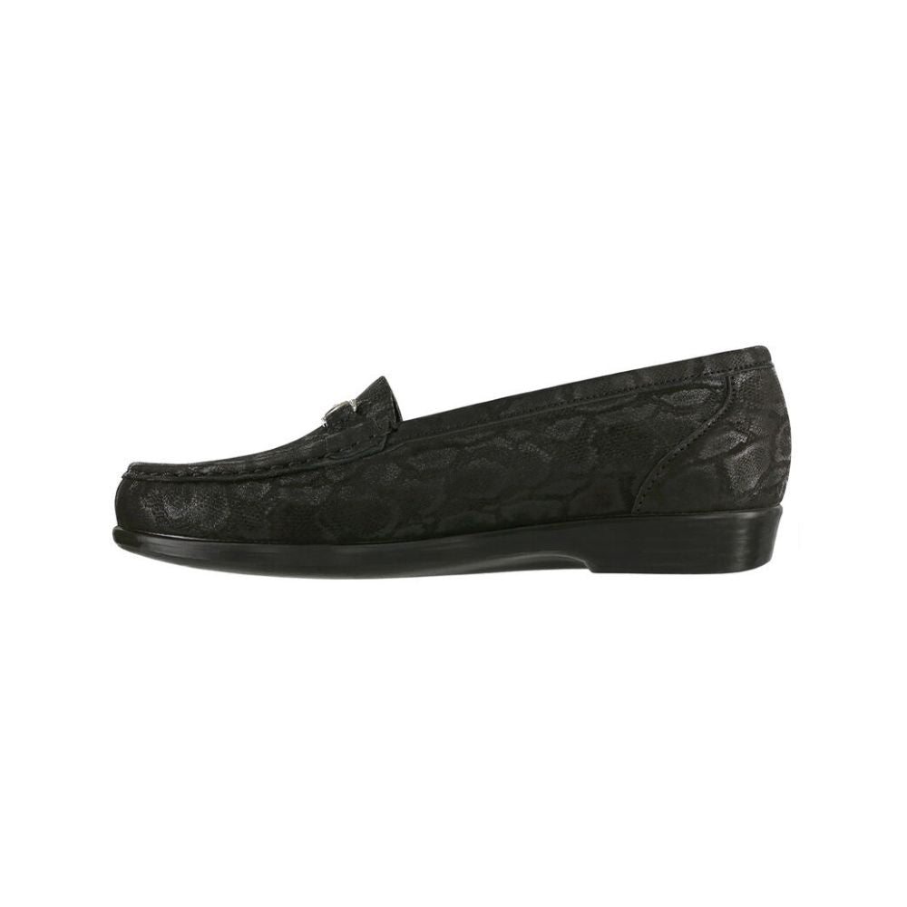 SAS Women's Metro Leather Oxford Shoe - Nero Snake