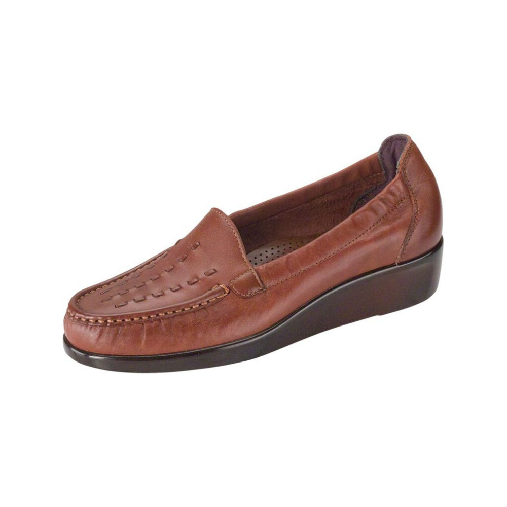 SAS Women’s Weave Handcrafted Comfort Clog – Chestnut