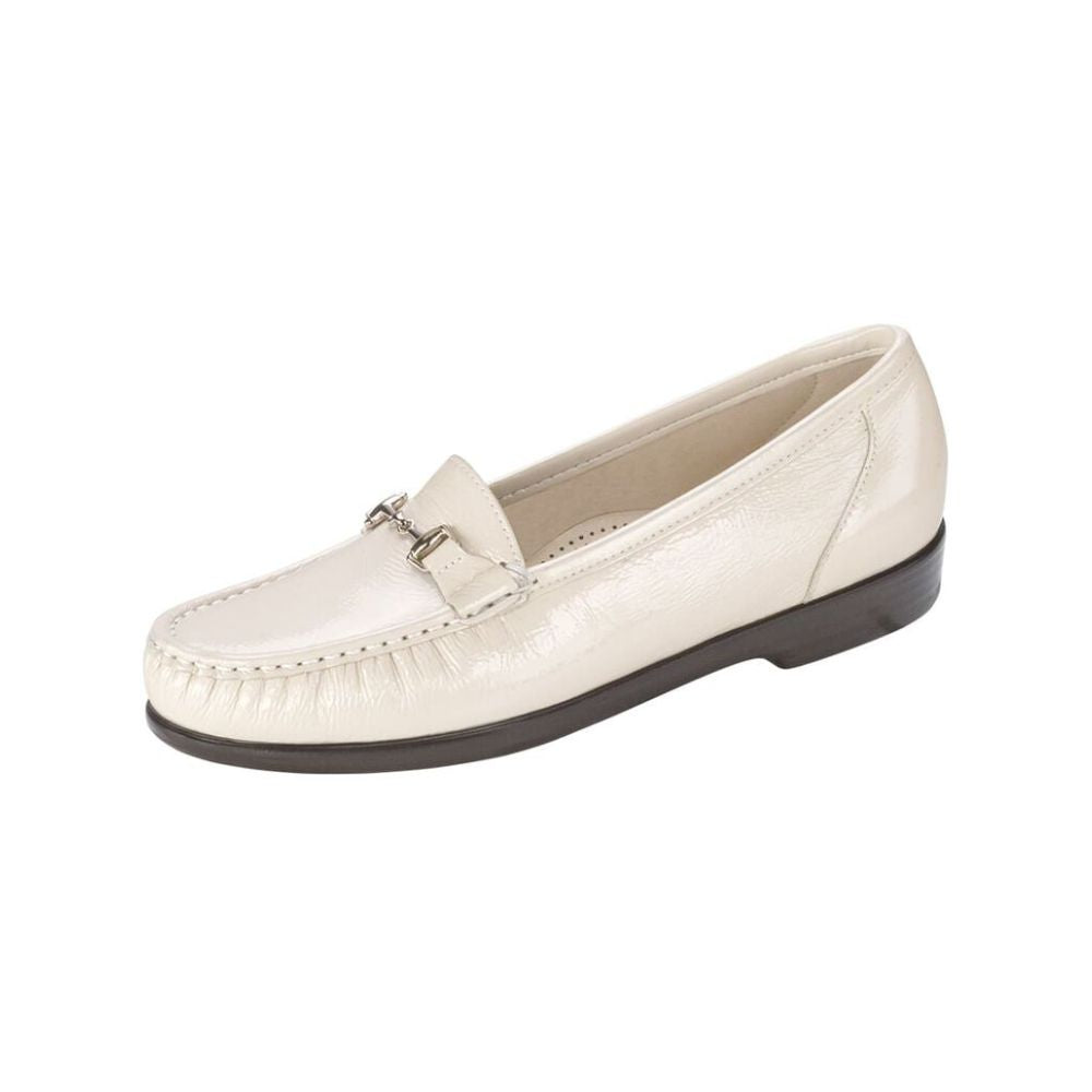 SAS Women's Metro Leather Oxford Shoe - Bone Patent