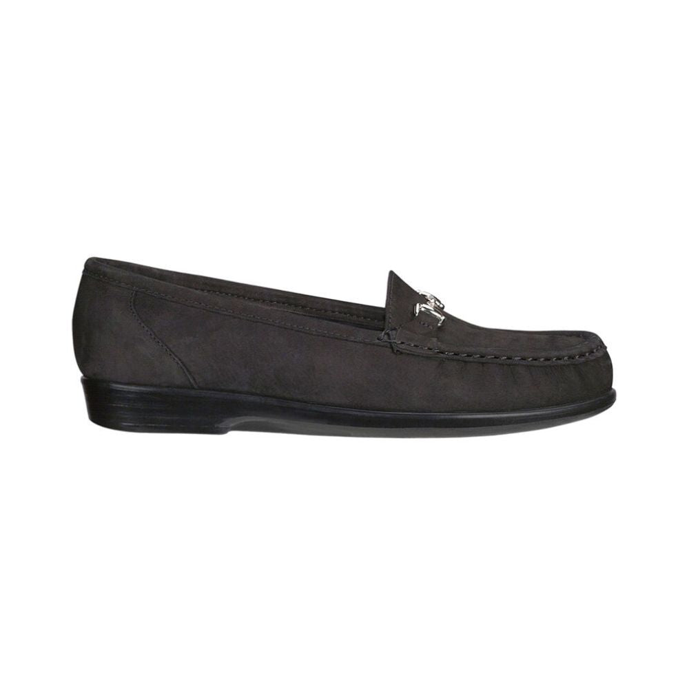 SAS Women's Metro Leather Oxford Shoe - Charcoal Nubuck