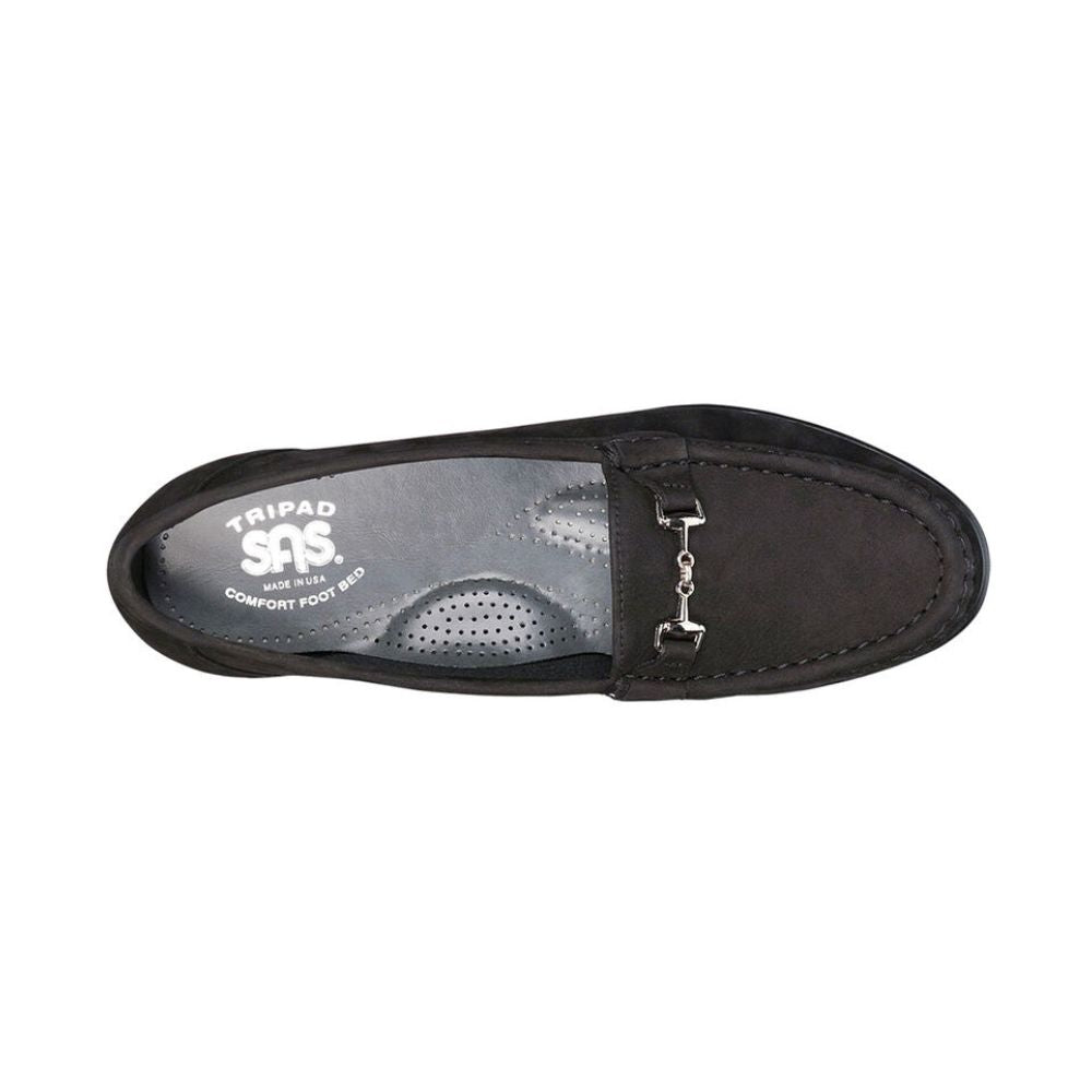 SAS Women's Metro Leather Oxford Shoe - Charcoal Nubuck