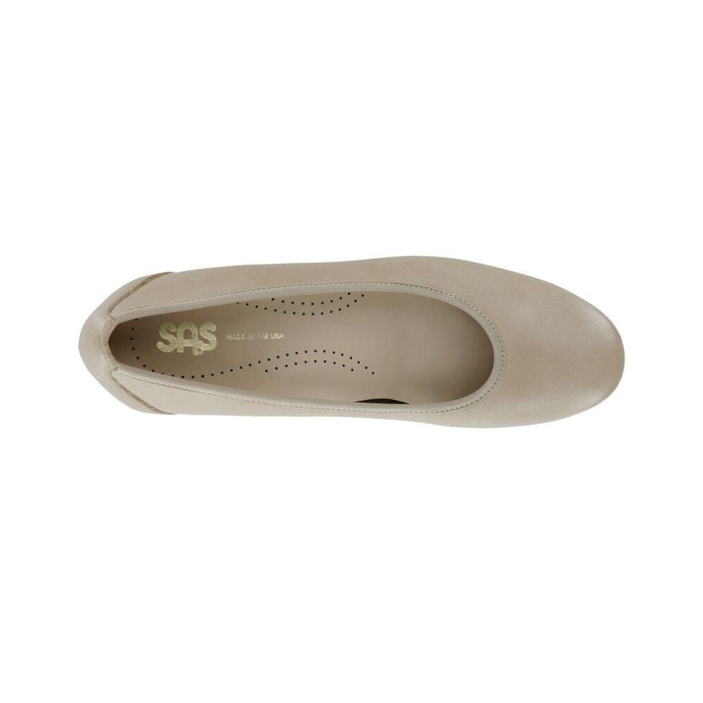 SAS Women’s Milano Leather Comfort Pump – Crema