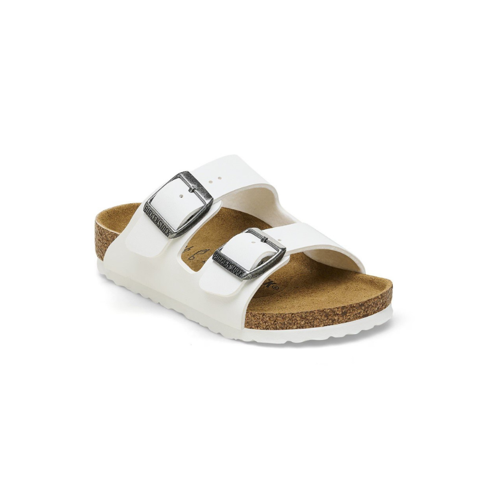 Birkenstock Arizona Kids Birko-Flor Sandal White - Sole Bottom View