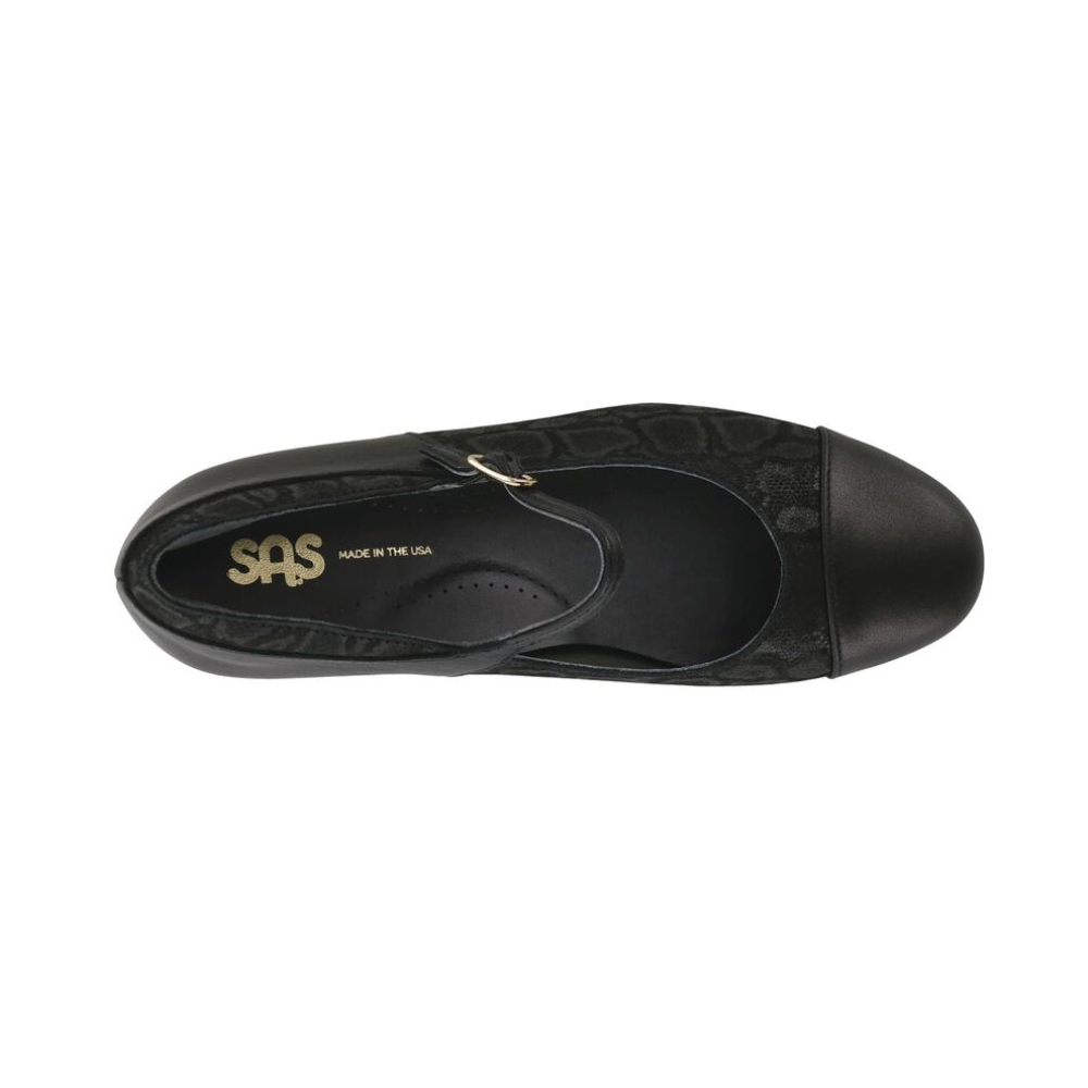 SAS Women's Isabel Pump – Black / Snake