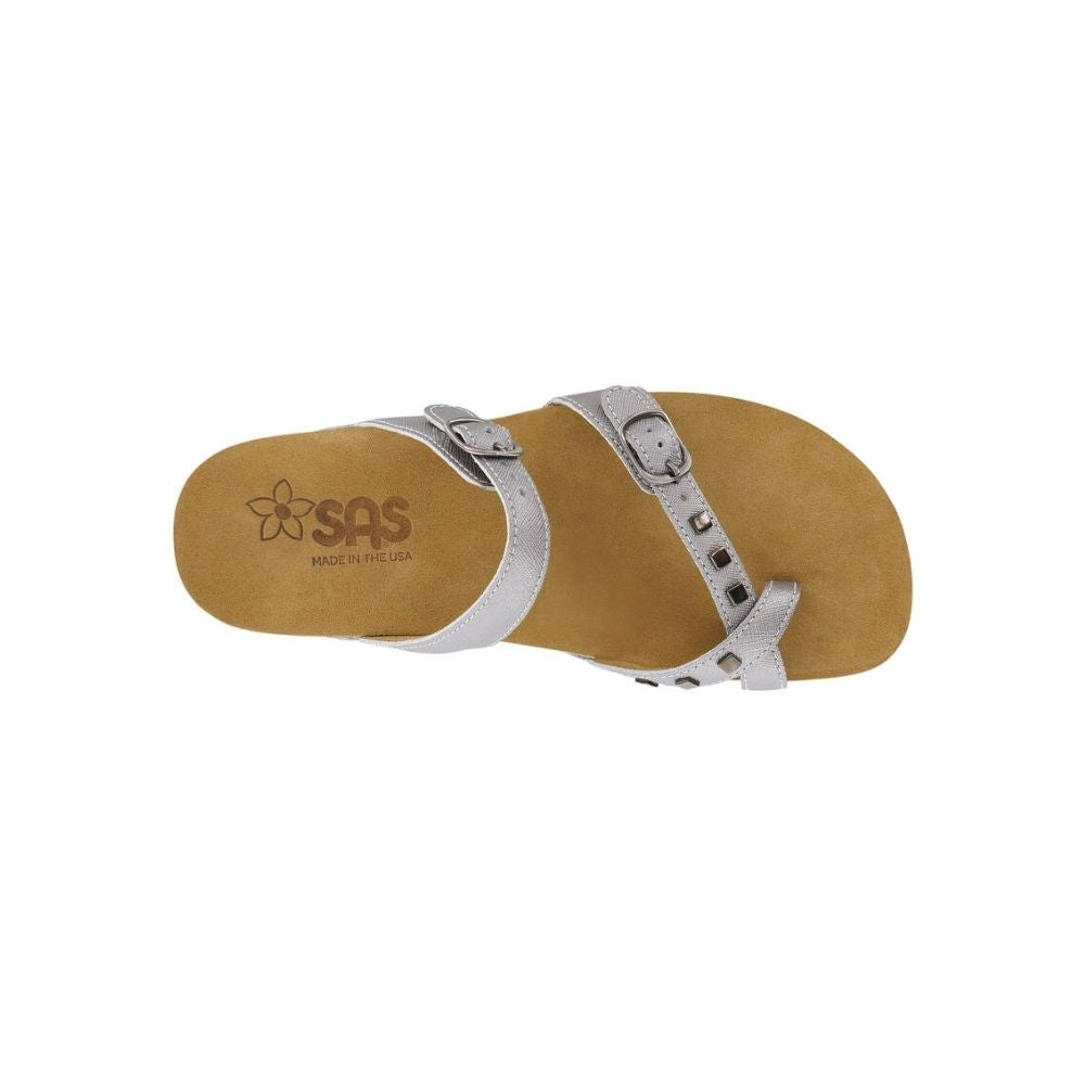 SAS Women’s Jett Toe Loop Slide - Sandal - Steel 4