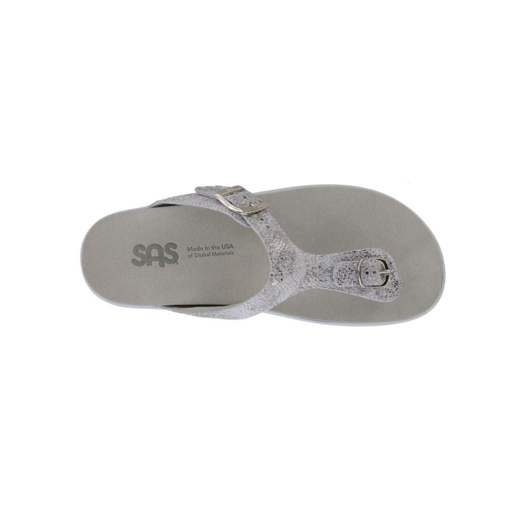 SAS Women’s Sanibel Leather Comfort Sandal – Plata 2