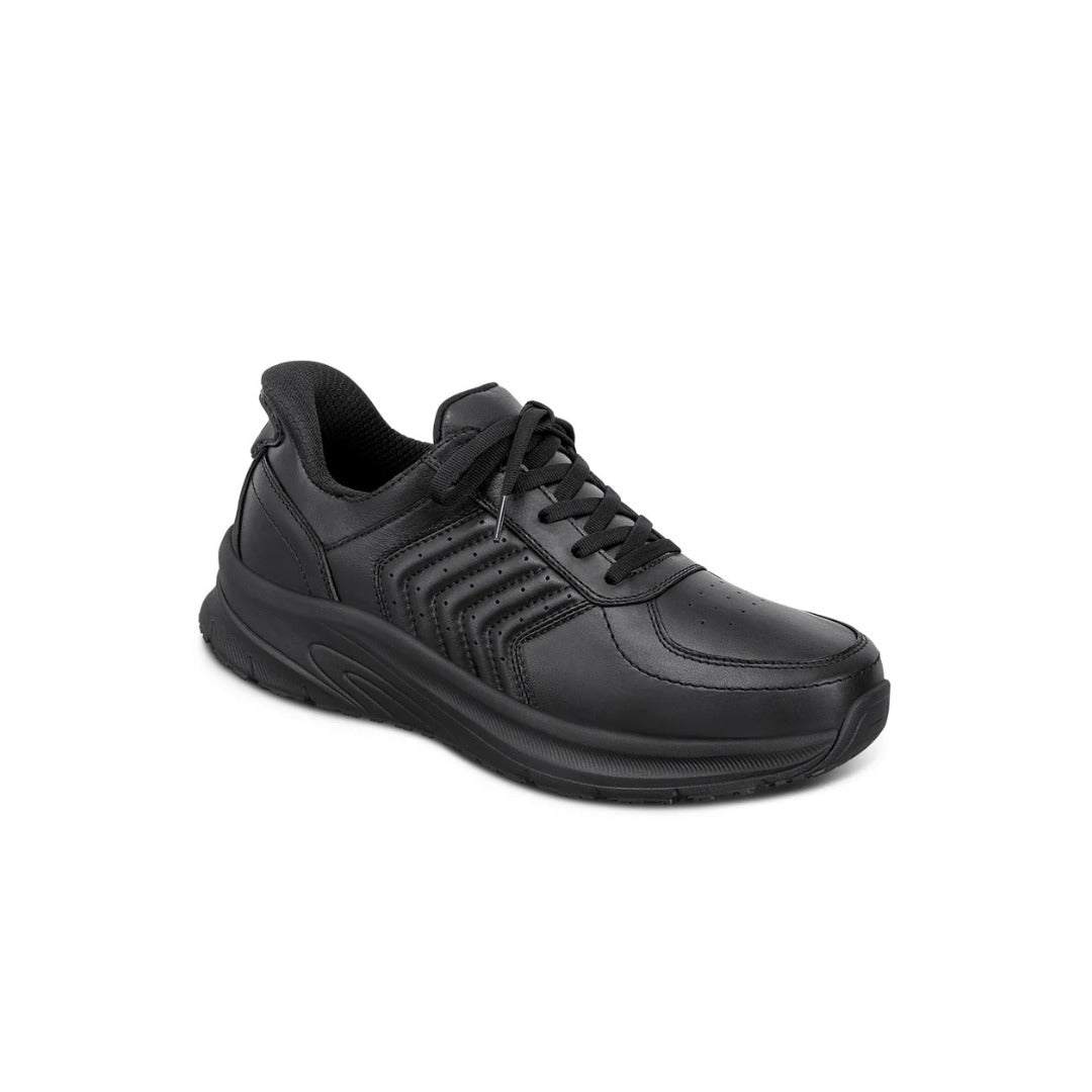 Orthofeet Men’s Navigate Hands‑Free Athletic Sneaker – Black 25002