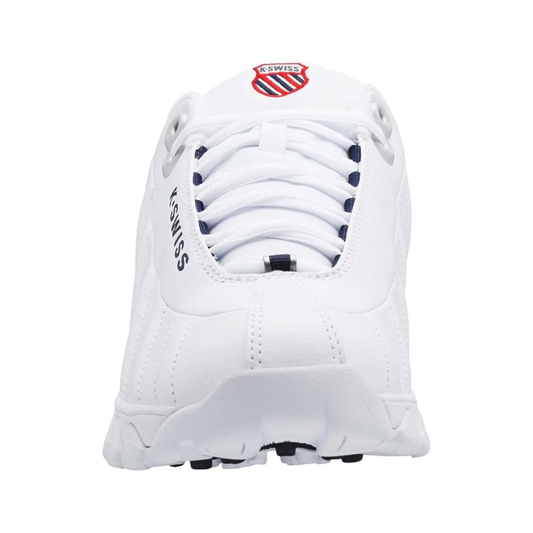 K-Swiss Men's ST329 CMF White/Navy/Red Sneaker 4