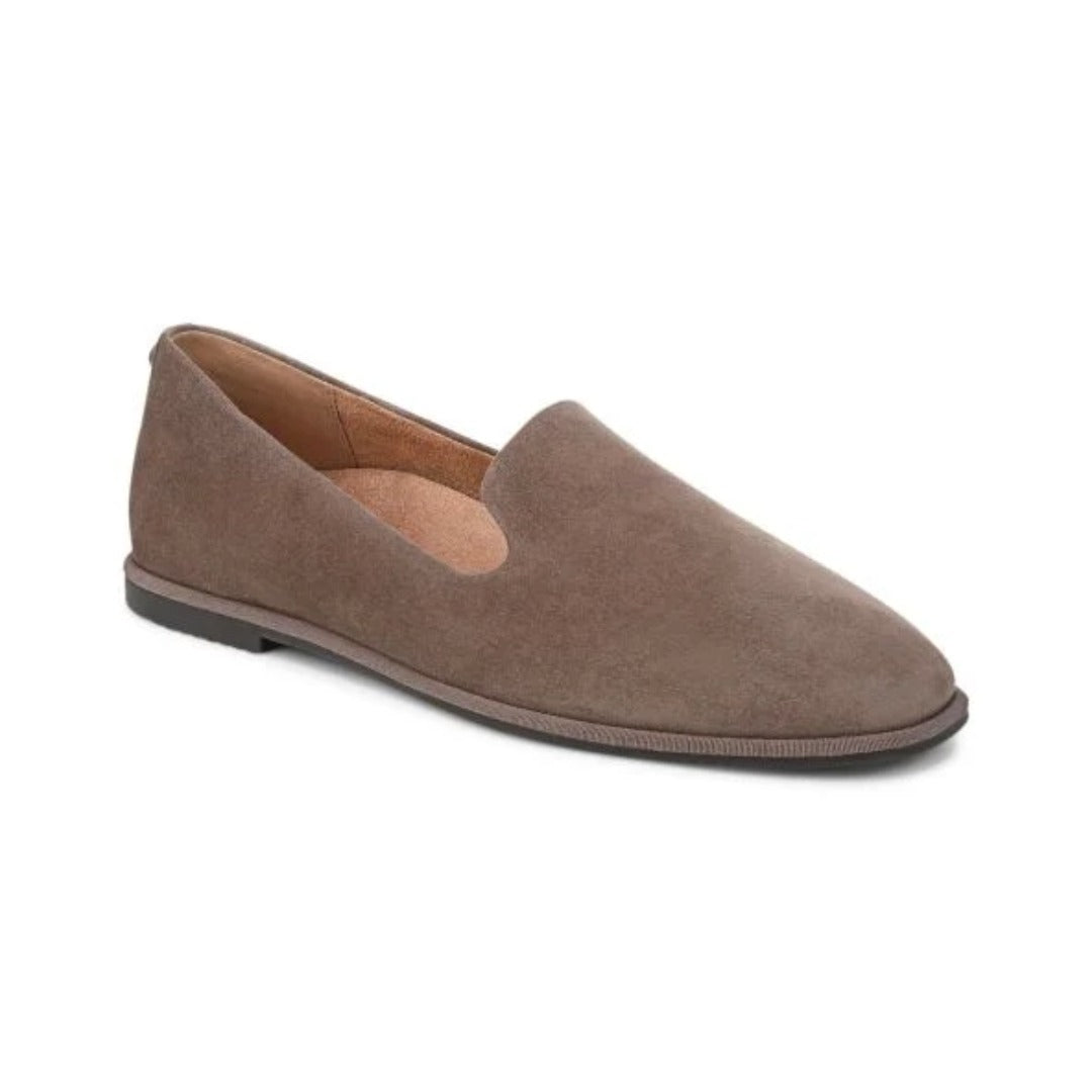 Vionic Women's Willa 2.0 Driftwood Leather Suede Loafer 1