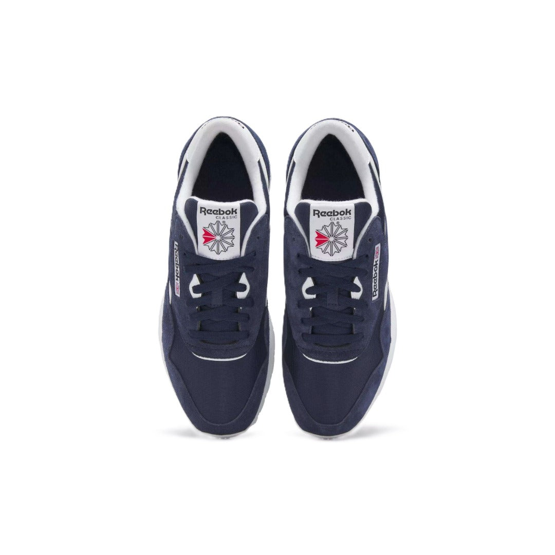 Reebok Men's Classic Nylon Shoes Vector Navy/Ftwr White 6