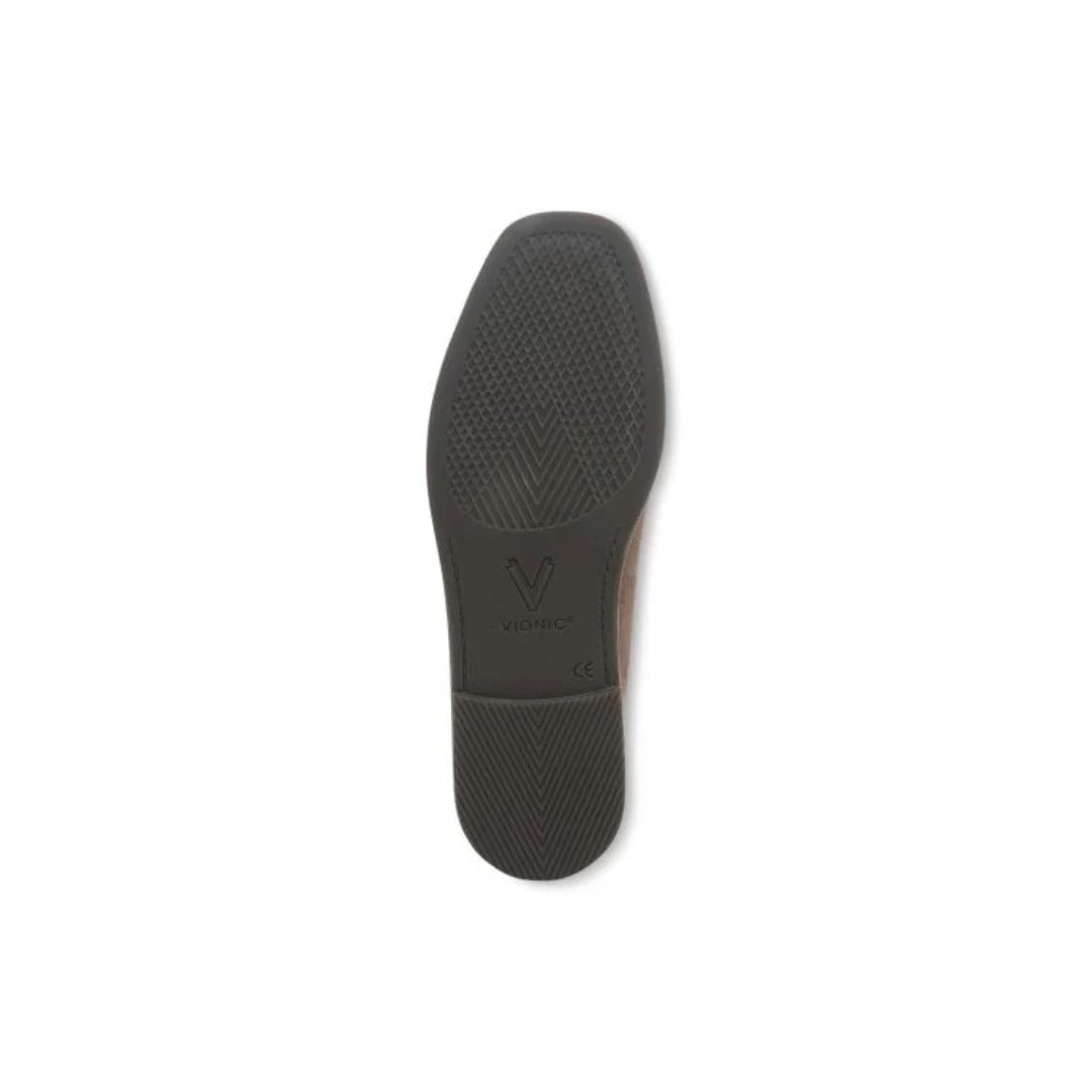 Vionic Women's Willa 2.0 Driftwood Leather Suede Loafer 5