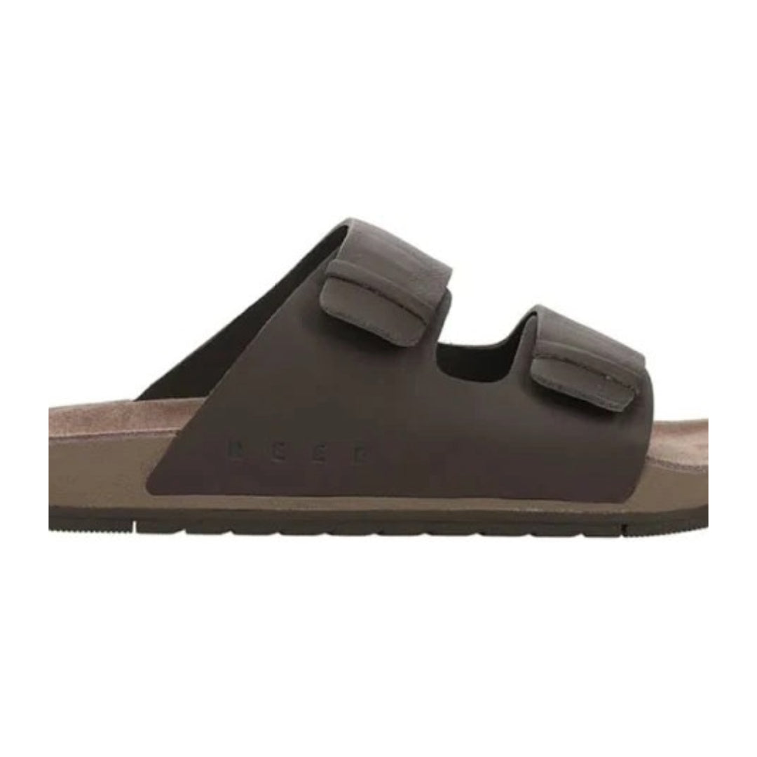 Reef Men's Ojai Two Bar Cushioned Footbed Brown Leather Sandal CJ5525 2