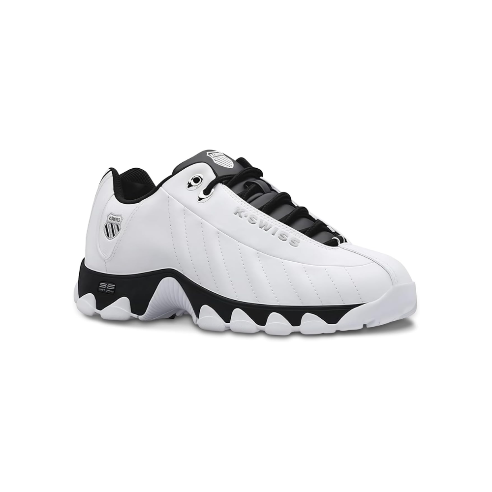 K-Swiss Men's ST329 CMF Leather Tennis Sneaker White/Black