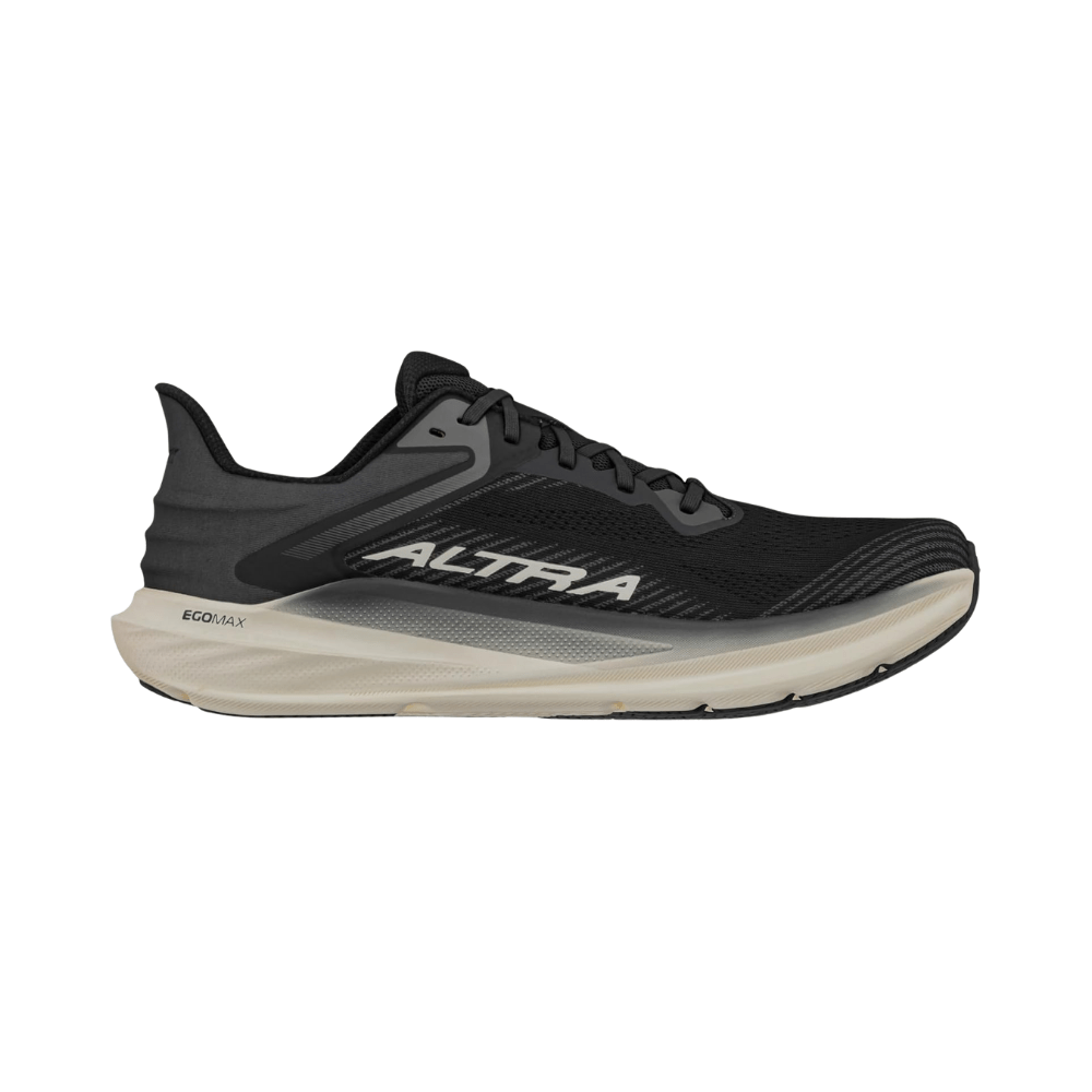 ALTRA Men's Torin 8 Lightweight Road Running Shoe - Black/White Wide 1