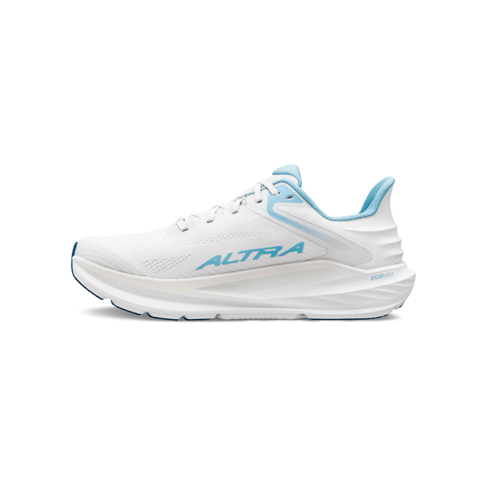 Altra Women's Torin 8 Road Running Shoe - White/Light Blue 2