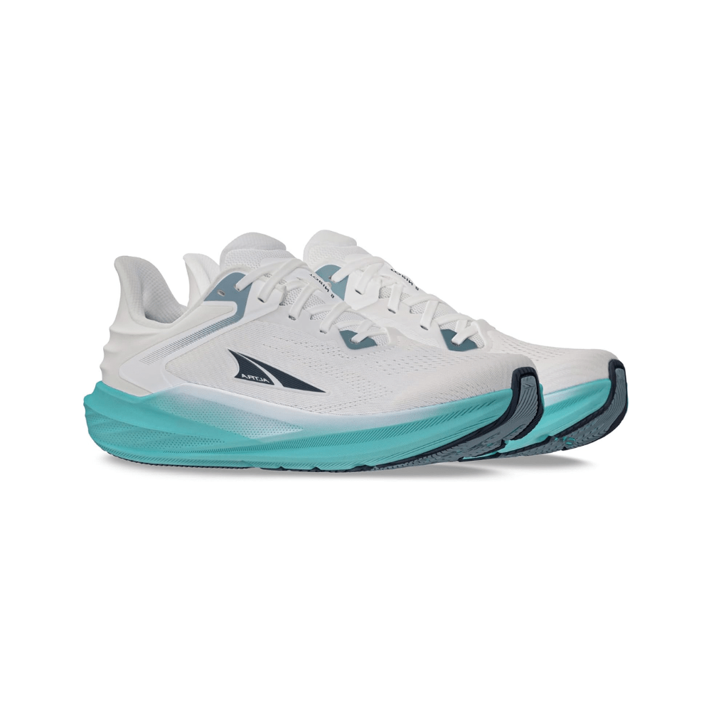 ALTRA Women's Torin 8 Zero Drop Road Running Shoe - White/Green 3