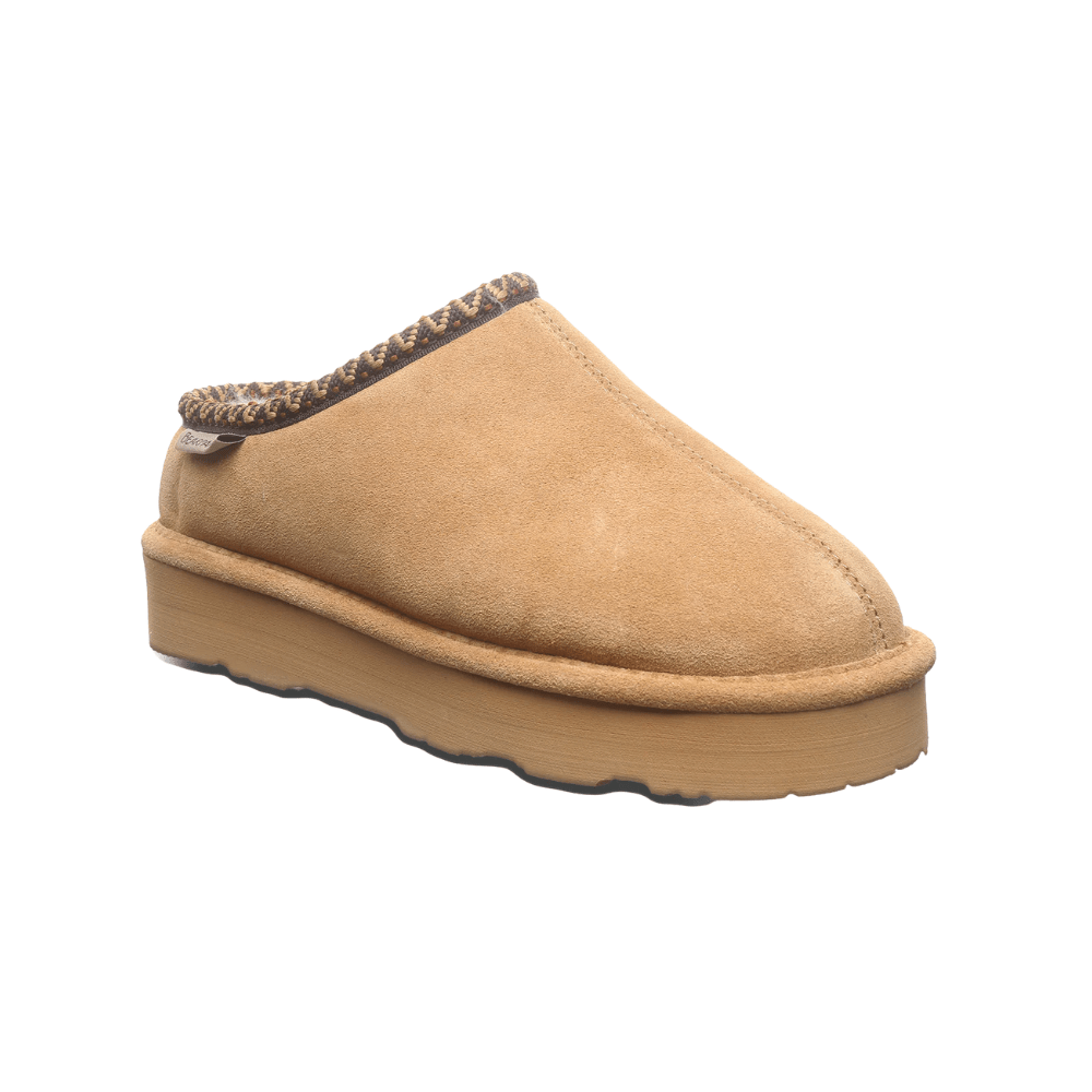 Bearpaw Women's Martis Suede Winter Slipper - Iced Coffee Solid 1