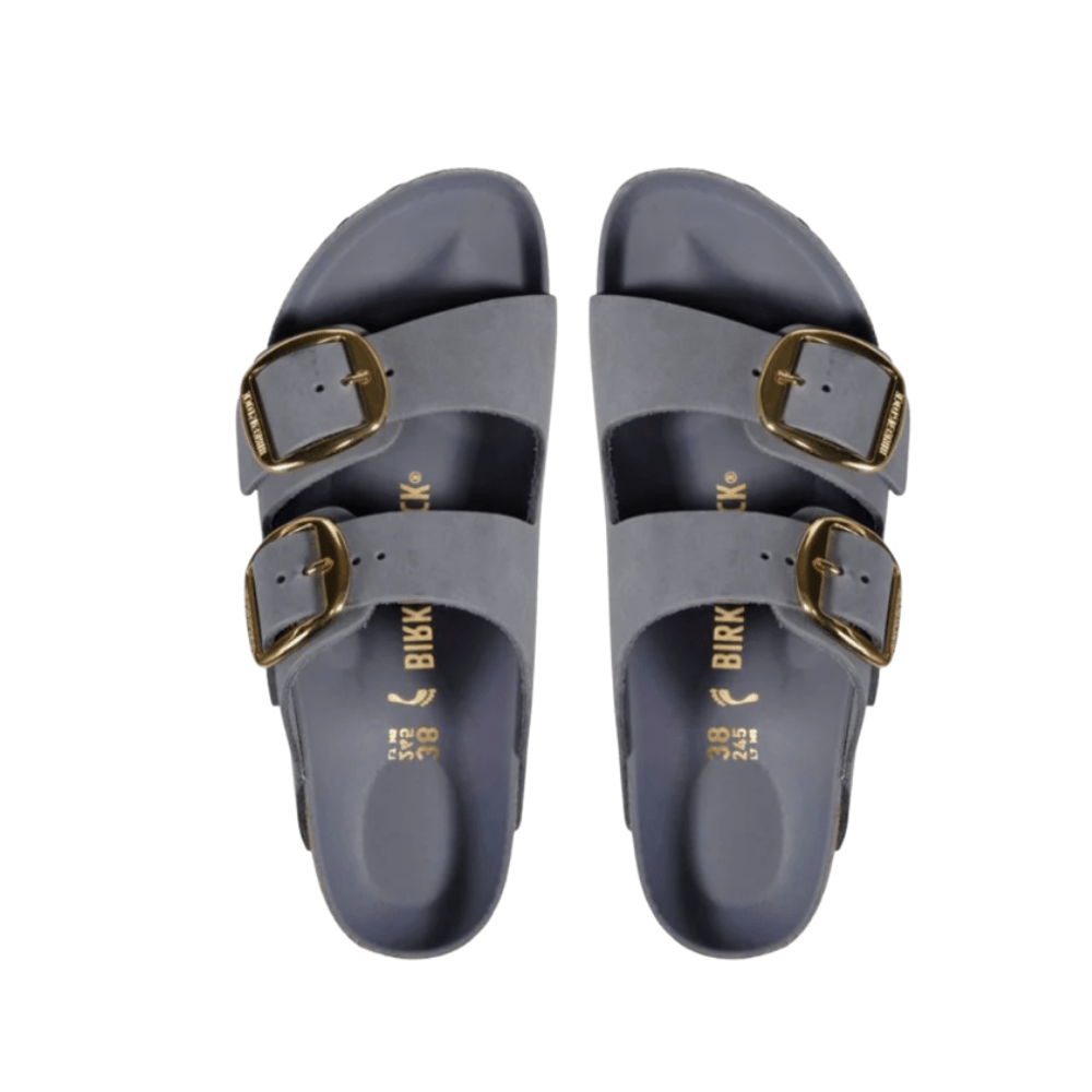 Birkenstock Arizona Big Buckle | Basalt Gray Oiled Leather - Narrow 3