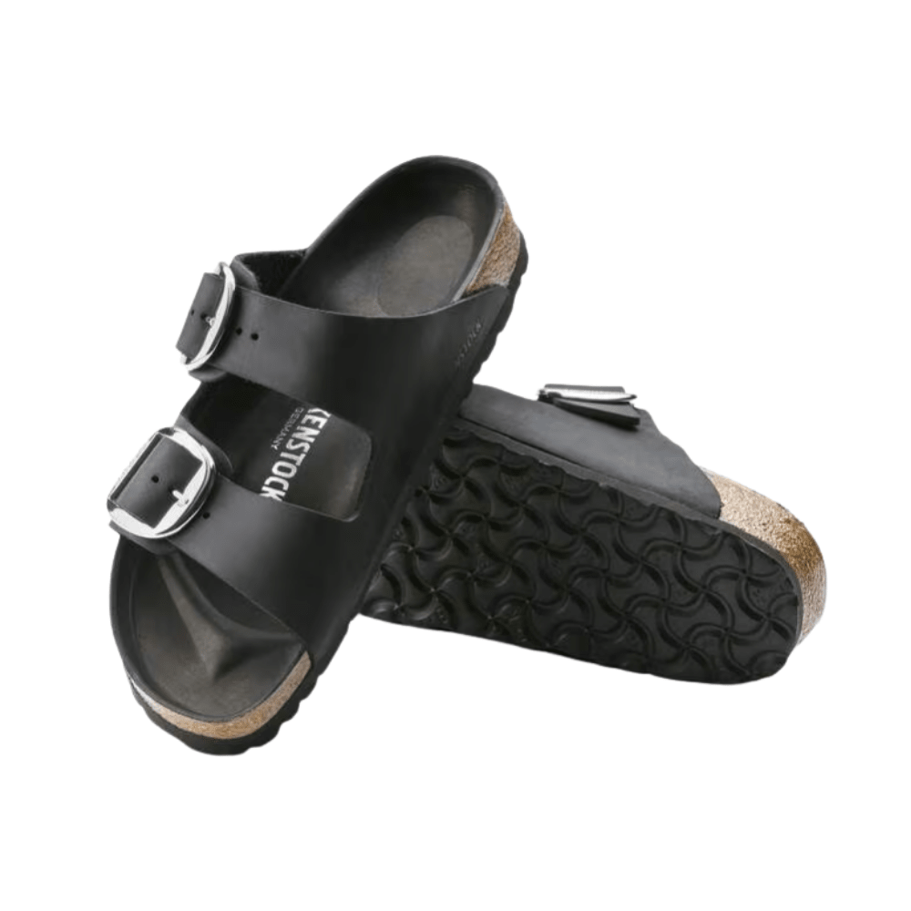 Birkenstock Arizona Big Buckle | Black Oiled Leather (Regular Fit) 2