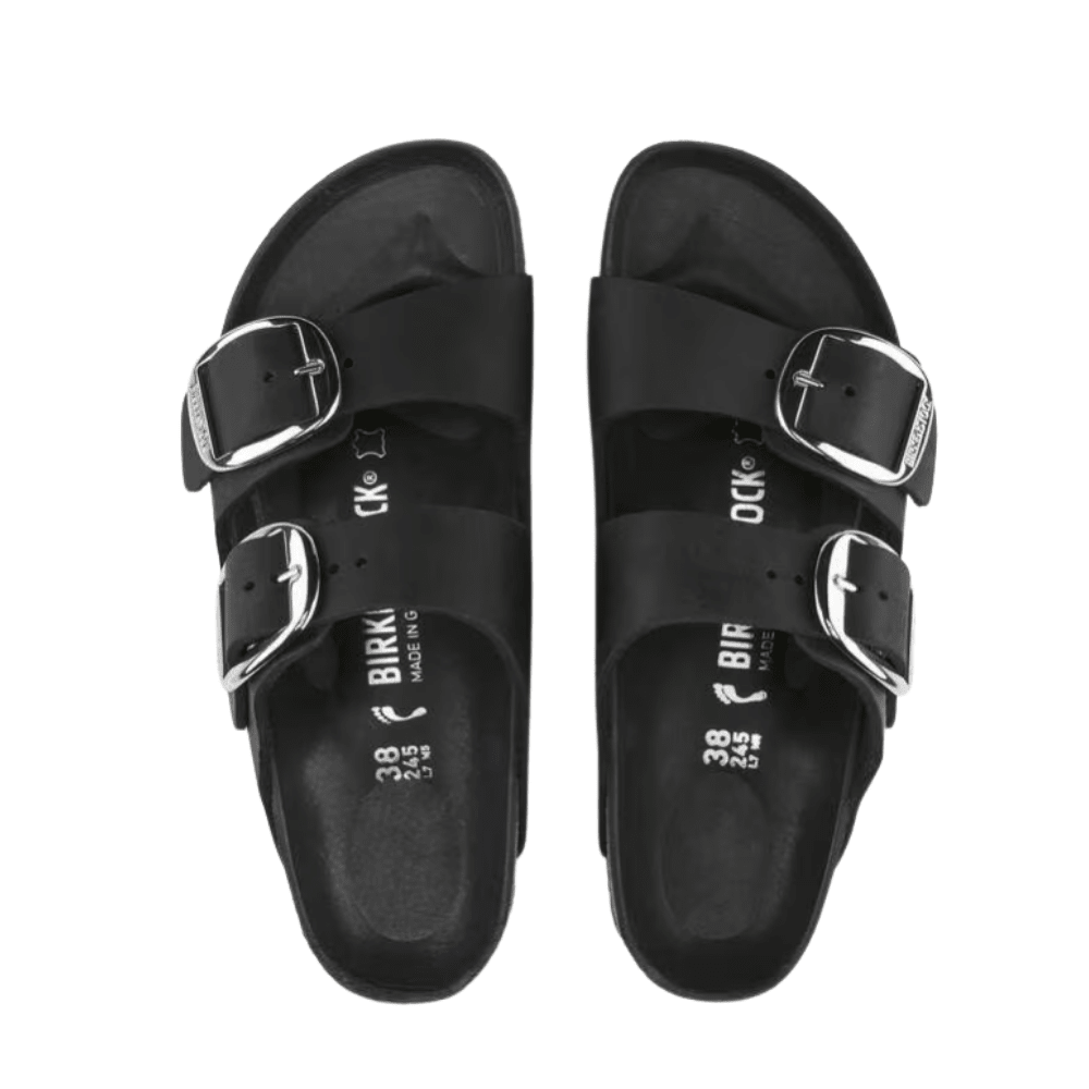 Birkenstock Arizona Big Buckle | Black Oiled Leather (Regular Fit) 4
