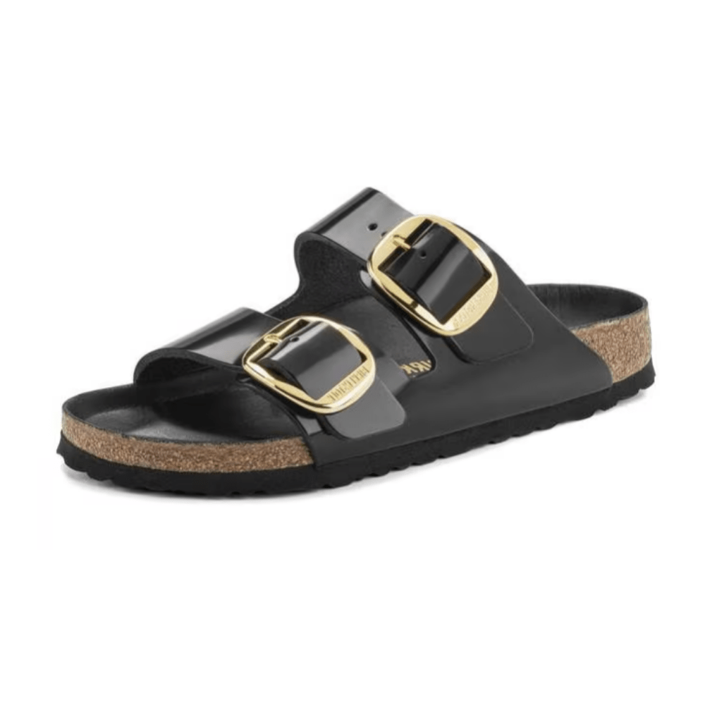 Birkenstock Arizona Big Buckle | Hex Black Patent Natural Leather (Narrow Fit) 4