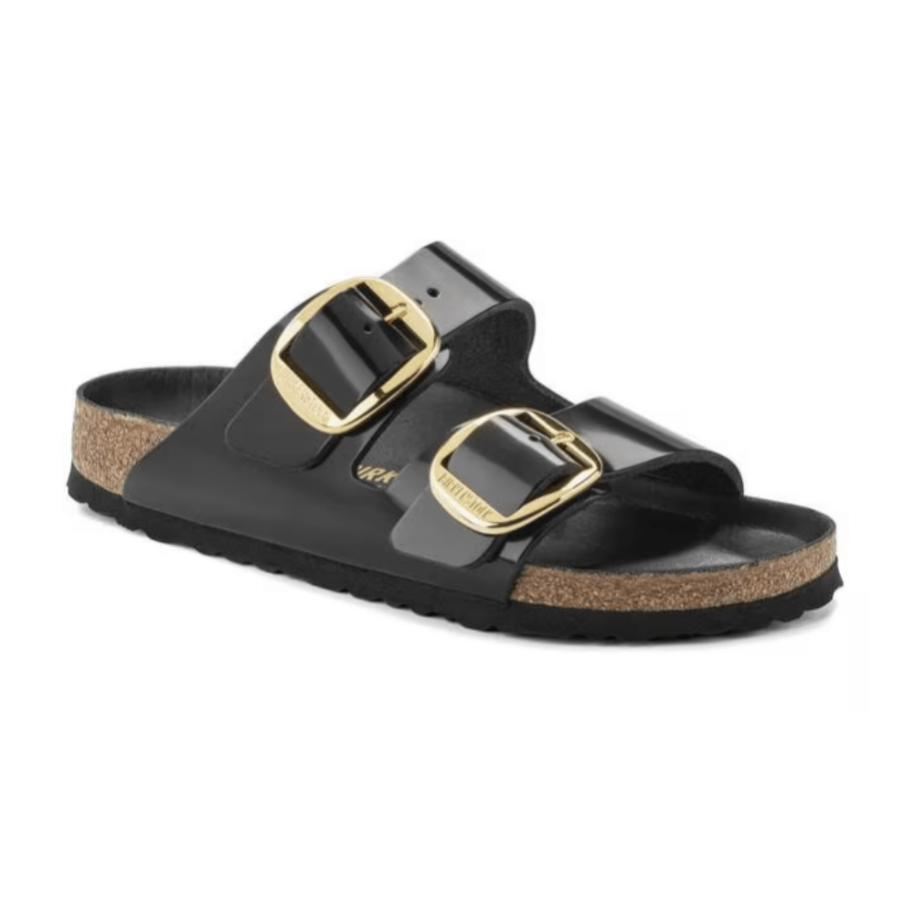 Birkenstock Arizona Big Buckle | Hex Black Patent Natural Leather (Narrow Fit) 3