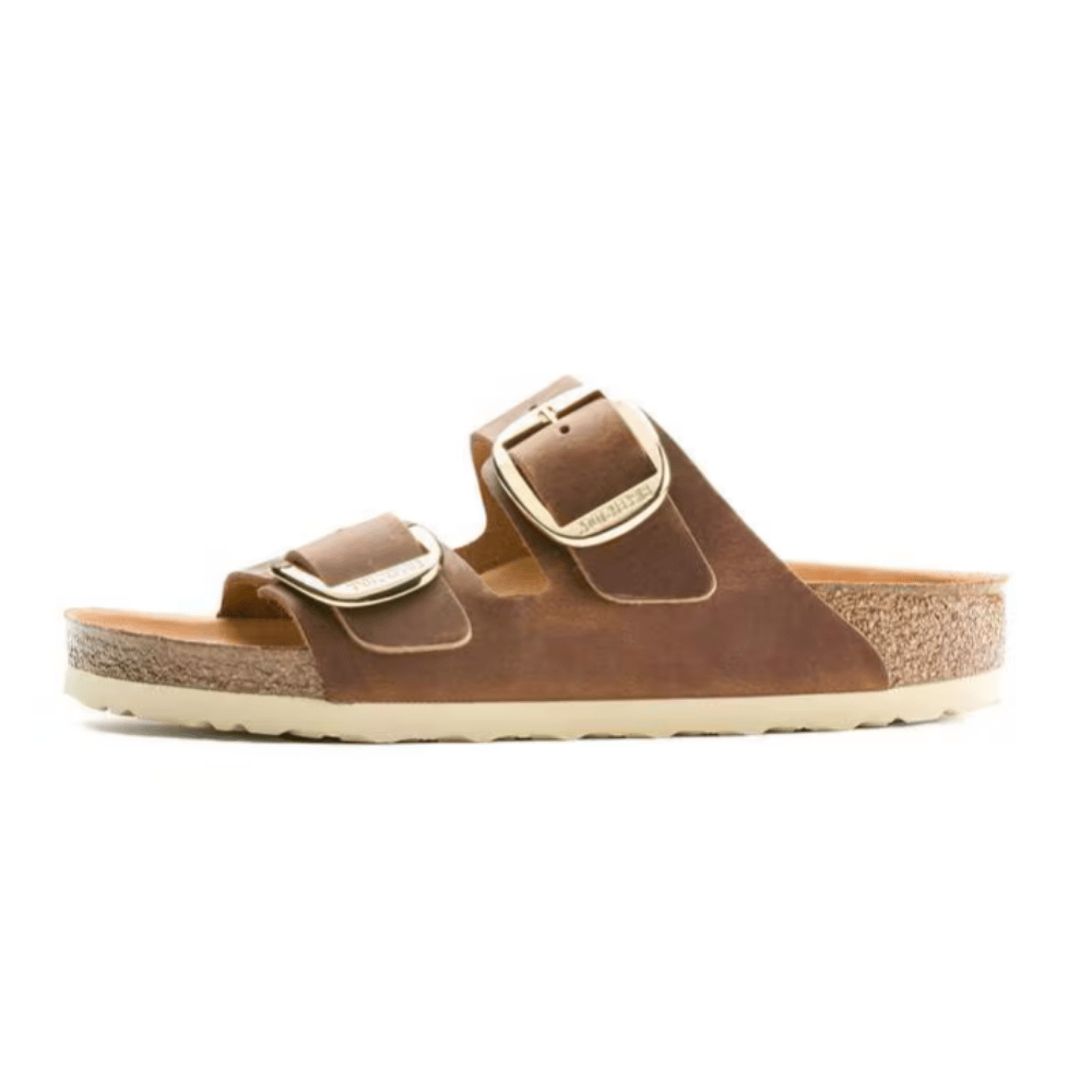 Birkenstock Arizona Big Buckle Sandals - Cognac Oiled Leather - Regular 2