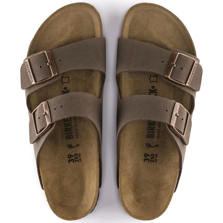 Birkenstock Arizona Birkibuc Mocha Leather Unisex Sandal 6