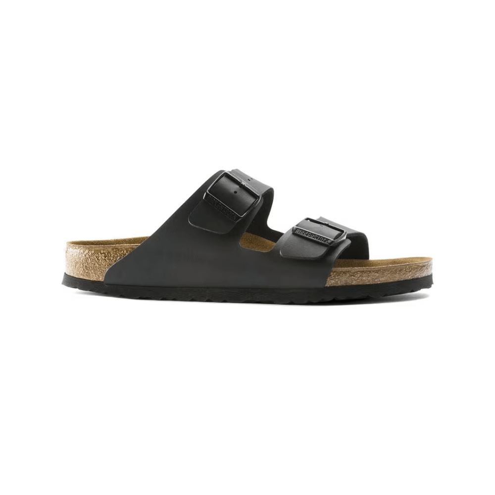 Birkenstock Arizona Birko - flor Black Leather Unisex Sandal 1