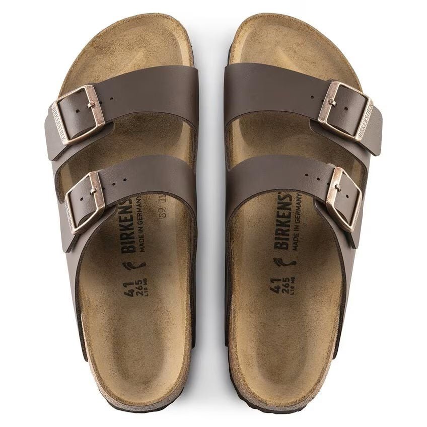 Birkenstock Arizona Birko-Flor - Dark Brown Leather Unisex Sandal 6