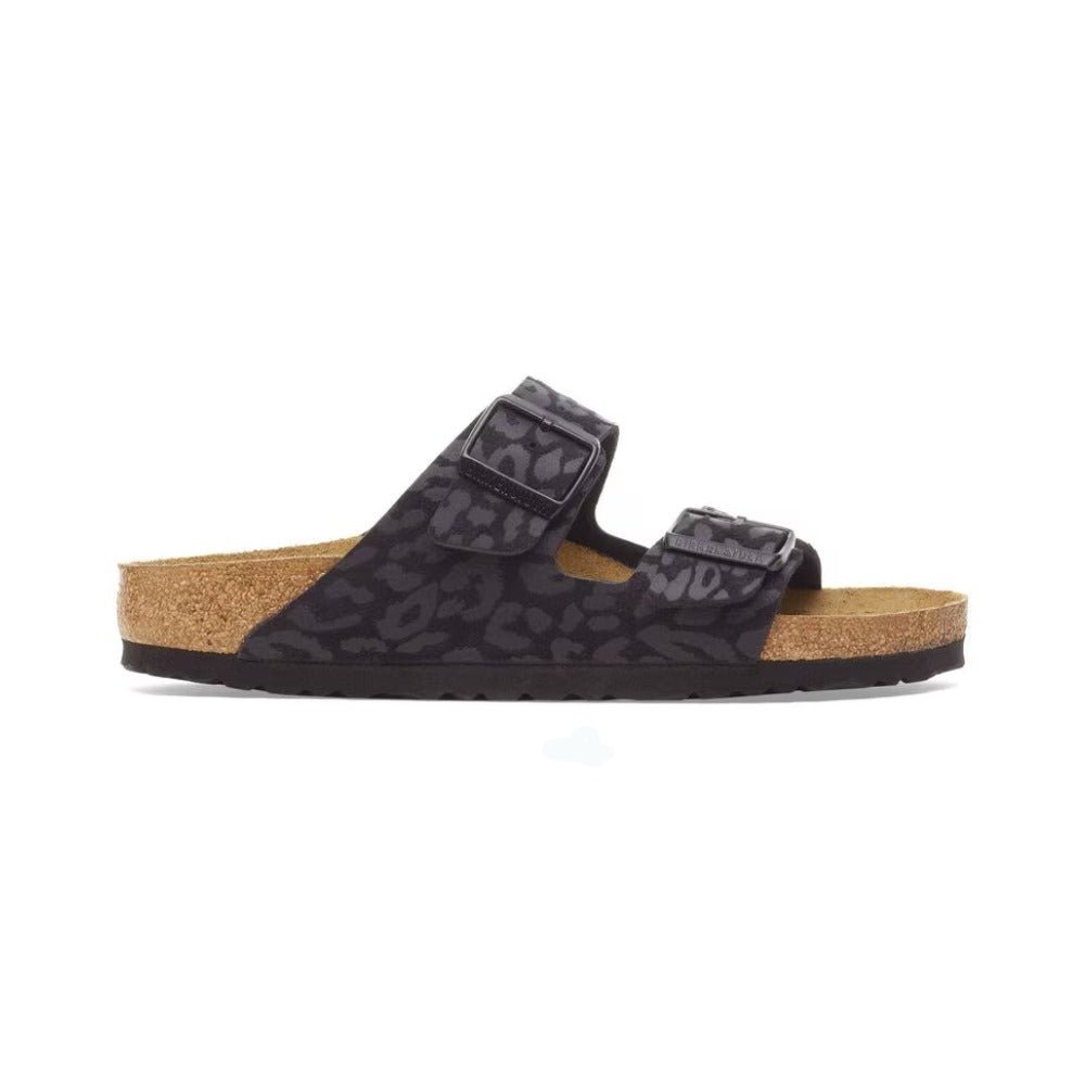 Birkenstock Arizona Birko - flor SYN Leo Black Leather Unisex Sandal 1