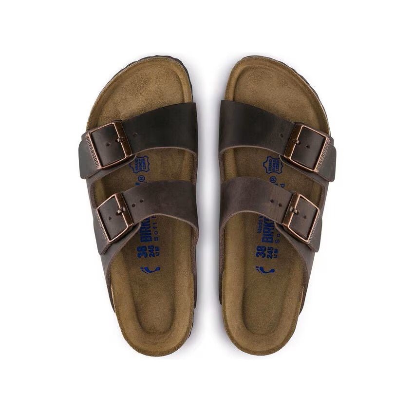 Birkenstock Arizona Soft Footbed – Habana Oiled Leather Sandals 6