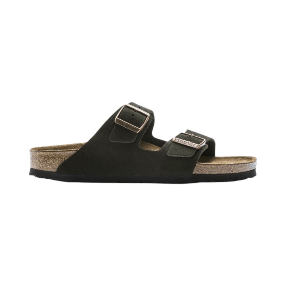 Birkenstock Arizona Soft Footbed Suede Leather Sandals - Mocha (Unisex) 1