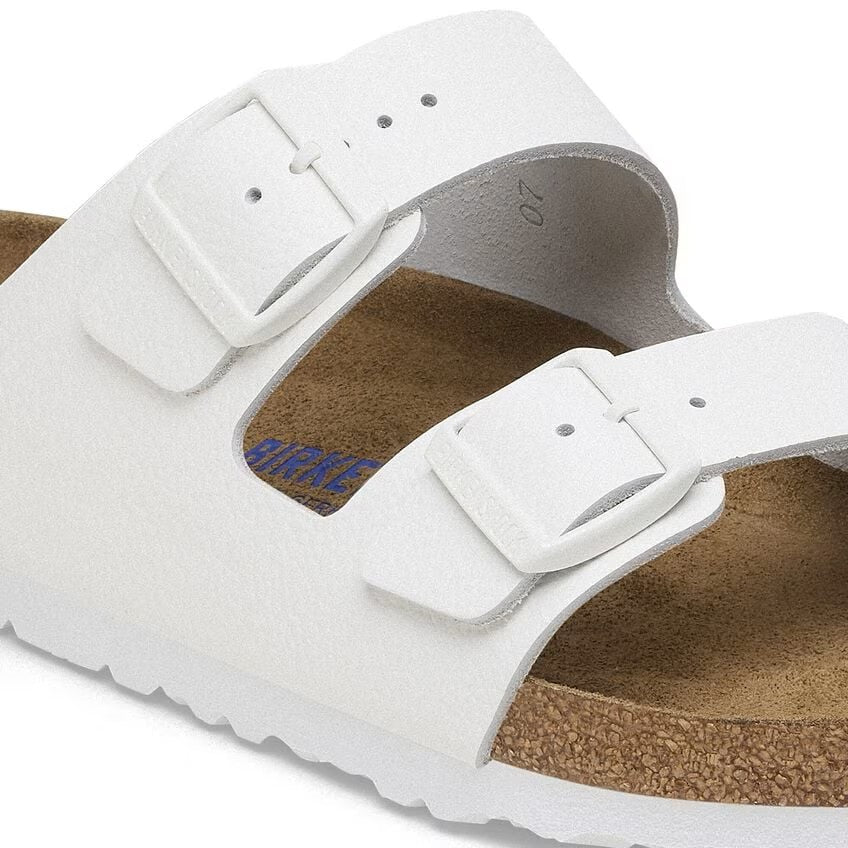Birkenstock Arizona Soft Footbed White Leather Unisex Sandal 4