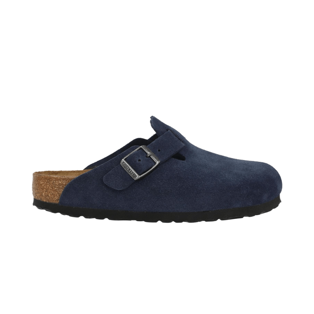 Birkenstock Boston Unisex Clog Suede Leather Sandals – New Navy 2