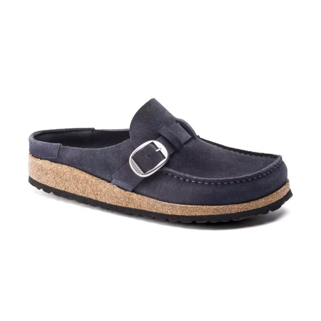 Birkenstock Buckley Suede Leather Navy Unisex Sandal 6