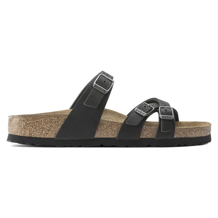Birkenstock Franca Oiled Leather - Black Unisex Sandal 2