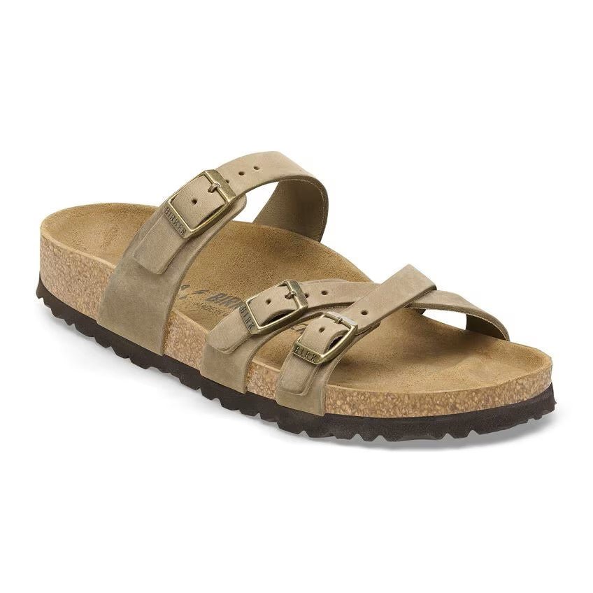 Birkenstock Franca Oiled Leather - Tobacco Brown Unisex Sandal 3