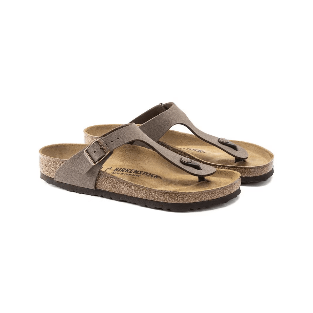 Birkenstock Gizeh – Birkibuc Women's Leather Thong Sandals Mocha 43751 2
