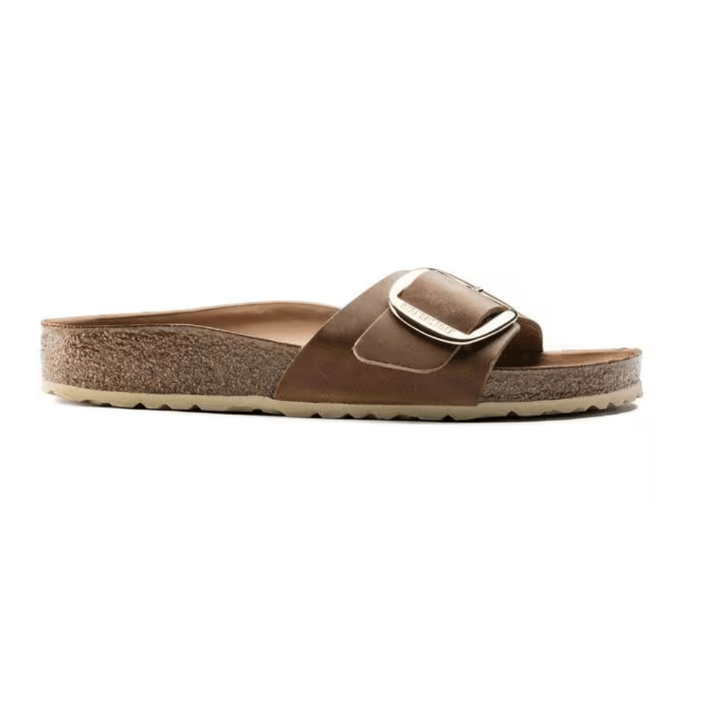 Birkenstock Madrid Big Buckle Sandals – Cognac Oiled Leather (Narrow Fit) 1